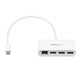 StarTech.com Hub USB-C à 3 ports avec Gigabit Ethernet - USB 3.0 (5Gbps) - USB-C vers 3x USB-A - Blanc - HB30C3A1GEA