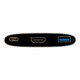VisionTek  station d'accueil USB 3.2 Gen 1 (3.1 Gen 1) Type-C Noir, Gris - 901356