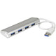 StarTech.com Hub USB à 4 Ports avec Ethernet, USB-A, Gigabit Ethernet/GbE, USB 5Gbps, Design Robuste, Alimentation par Bus, Hub USB 3.0 Portable pour Ordinateur Portable - ST43004UA