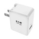 Tripp Lite  chargeur d'appareils mobiles Universel Blanc Secteur Charge rapide Intérieure - U280-W01-QC3-1