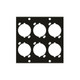 Middle Atlantic Products  accessoire de racks Panneau de connecteurs - UNIV6