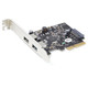 StarTech.com Carte PCIe 2 Ports USB - 10Gbps/port - Carte Contrôleur Hôte USB 3.2 Gen 2 Type-A PCI Express 3.0 x2 - Carte Adaptateur Additionnelle - Full/Low Profile - Windows & Linux - PEXUSB312A3