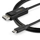 StarTech.com Câble USB Type-C vers DisplayPort 1.4 (bidirectionnel) - 2m - Adaptateur USB-C à DP - CDP2DP142MBD