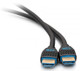 C2G Câble HDMI ultra flexible, haut débit, série de performance de 0,5 m - 4K 60 Hz encastrable dans le mur, certifié CMG (FT4) - 10374