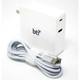 BTI 87WUSB-C adaptateur de puissance & onduleur Intérieure 87 W Blanc - 87WUSB-C-BTI