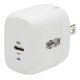 Tripp Lite  chargeur d'appareils mobiles Smartphone, Tablette Blanc Secteur Intérieure - U280-W01-18C1-K