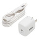 Tripp Lite  chargeur d'appareils mobiles Smartphone, Tablette Blanc Secteur Intérieure - U280-W01-18C1-K
