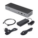 StarTech.com  station d'accueil Avec fil Thunderbolt 3 Noir, Argent - TB3CDK2DH