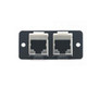 Kramer Electronics Wall Plate Insert - 2 x RJ-45 boitier de prise de courant - 85-0002099