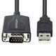 StarTech.com Câble USB vers RS232 de 1m - Câble Convertisseur USB vers RS232 DB9 Mâle avec Rétention du Port COM - Prolific IC - Adaptateur USB vers Série pour PLC/Imprimante/Scanner, Windows/Mac - 1P3FPC-USB-SERIAL
