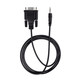 StarTech.com Câble Série DB9 vers 3.5mm de 1m - Câble RS232 DB9 Mâle à 3.5mm - Adaptateur Série DB9 à 3.5mm pour le Calibrage de Projecteurs, d'Enseignes Numériques et de Téléviseurs via une Prise Audio - 9M351M-RS232-CABLE