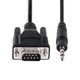 StarTech.com Câble Série DB9 vers 3.5mm de 1m - Câble RS232 DB9 Mâle à 3.5mm - Adaptateur Série DB9 à 3.5mm pour le Calibrage de Projecteurs, d'Enseignes Numériques et de Téléviseurs via une Prise Audio - 9M351M-RS232-CABLE