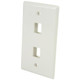 StarTech.com  Plaque de commutation et obturateur Blanc - PLATE2WH