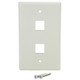 StarTech.com  Plaque de commutation et obturateur Blanc - PLATE2WH