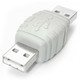 StarTech.com Gender Changer USB A Male to USB A Male Blanc - GCUSBAAMM
