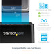 StarTech.com Duplicateur de Disque Dur à 2 Baies, Cloneur/Copieur Autonome USB 3.0 (5 Gbps) / eSATA vers 2,5/3,5" SATA III HDD/SSD, Station d'accueil pour Disque Dur, Cloneur de Disque Dur - SDOCK2U33RE