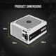 Corsair RM850 unité d'alimentation d'énergie 850 W 24-pin ATX ATX Blanc - CP-9020232-NA