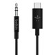 Belkin RockStar™ 3.5mm Audio Cable with USB-C™ Connector câble audio USB C 3,5mm Noir - F7U079BT03-BLK