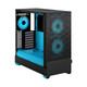 Fractal Design Pop Air Tower Noir, Cyan - FD-C-POR1A-02