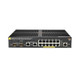 HPE Aruba 2930F 12G PoE+ 2G/2SFP+ Géré L3 Gigabit Ethernet (10/100/1000) Connexion Ethernet, supportant l'alimentation via ce port (PoE) 1U Noir - JL693A#ABA