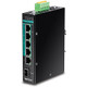 Trendnet  commutateur réseau Non-géré L2 Gigabit Ethernet (10/100/1000) Connexion Ethernet, supportant l'alimentation via ce port (PoE) Noir - TI-PG541
