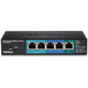 Trendnet  commutateur réseau Géré Gigabit Ethernet (10/100/1000) Connexion Ethernet, supportant l'alimentation via ce port (PoE) Noir - TPE-P521ES