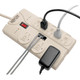 Tripp Lite  protection surtension Gris 8 sortie(s) CA 120 V 2,43 m - TLP808TEL