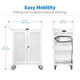 Tripp Lite  chariot et rangement roulant Classe mobile de charge et de gestion Blanc - CSC32ACWHG