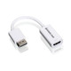 iogear DisplayPort - HD HDMI Type A (Standard) Blanc - GDPHDW6