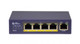 Amer Networks  commutateur réseau Non-géré Gigabit Ethernet (10/100/1000) Connexion Ethernet, supportant l'alimentation via ce port (PoE) Bleu - SG4P1