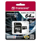 Transcend  mémoire flash 64 Go MicroSDXC MLC Classe 10 - TS64GUSDU1 Transcend  mémoire flash 64 Go MicroSDXC MLC Classe 10 - TS64GUSDU1
