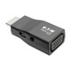 Tripp Lite  changeur de genre de câble HDMI 3.5MM; HD15; MICRO-USB B Noir - P131-000-A
