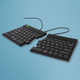 R-Go Tools Clavier ergonomique R-Go Split Break v2 avec logiciel de pause, clavier ergonomique divisé, QWERTY (US), Filaire, noir - RGOSP-USWIBL