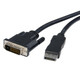 Axiom  câble vidéo et adaptateur 3 m DisplayPort DVI-D Noir - DPMDLDVIDM10-AX