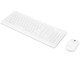 Lenovo  clavier Souris incluse Universel USB + Bluetooth QWERTY Blanc - GX30W75336