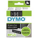 DYMO D1 étiquettes autocollantes authentiques | impression en blanc sur fond noir | 12 mm x 7 m | pour étiqueteuses LabelManager - S0720610