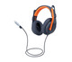 Logitech Zone Learn Casque Avec fil Arceau Education USB Type-C Bleu, Orange - 981-001383