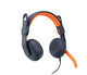 Logitech Zone Learn Casque Avec fil Arceau Education Bleu, Orange - 981-001372