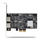 StarTech.com Carte Réseau PCIe à 2 Ports 2,5 Gbps NBASE-T, Intel I225-V - Carte Réseau pour PC - Carte Réseau Ethernet Multi-Gigabit - Carte LAN Serveur PCI Express 2.1 - Interface Ethernet de Bureau - PR22GI-NETWORK-CARD