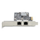 StarTech.com Carte Réseau PCIe à 2 Ports 2,5 Gbps NBASE-T, Intel I225-V - Carte Réseau pour PC - Carte Réseau Ethernet Multi-Gigabit - Carte LAN Serveur PCI Express 2.1 - Interface Ethernet de Bureau - PR22GI-NETWORK-CARD