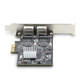 StarTech.com Carte Réseau PCIe à 2 Ports 2,5 Gbps NBASE-T, Intel I225-V - Carte Réseau pour PC - Carte Réseau Ethernet Multi-Gigabit - Carte LAN Serveur PCI Express 2.1 - Interface Ethernet de Bureau - PR22GI-NETWORK-CARD