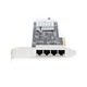 StarTech.com Carte Réseau PCIe à 4 Ports 2,5 Gbps NBASE-T, Intel I225-V - Carte Réseau pour PC - Carte Réseau Ethernet Multi-Gigabit - Carte LAN Serveur PCI Express 2.1 - Interface Ethernet de Bureau - PR42GI-NETWORK-CARD