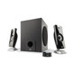 Cyber Acoustics  set d'enceintes 9 W Universel Noir 2.1 canaux 2-voies 4 W - CA-3090