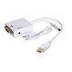 AddOn Networks  câble vidéo et adaptateur Blanc - HDMI2VGAA