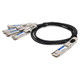 AddOn Networks  câble InfiniBand et à fibres optiques 4xQSFP56 Noir, Argent - CAB-D-4Q-400G-1M-AO