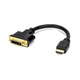 Rocstor  câble vidéo et adaptateur 0,203 m HDMI Type A (Standard) DVI-D Noir - Y10A171-B1