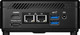 MSI Cubi N ADL-020BUS barebone PC/ poste de travail 0,69L mini PC Noir N100 - CUBI N ADL-020BUS