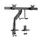 V7 Support de fixation robuste à ressort à gaz pour deux écrans - DM1HDD V7 Support de fixation robuste à ressort à gaz pour deux écrans - DM1HDD