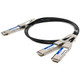 AddOn Networks  câble InfiniBand et à fibres optiques QSFP-DD 2x QSFP28 Noir, Métallique - CAB-D-2Q-200G-2M-AO