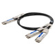 AddOn Networks  câble InfiniBand et à fibres optiques 2xQSFP28 QSFP-DD Noir, Argent - CAB-D-2Q-200G-1M-AO
